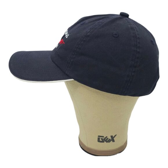 Tupelo Regional Airport Strapback Cap Embroidered Logo Baseball Hat Navy Blue - Picture 11 of 14